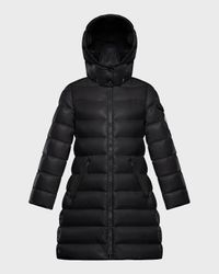 Kid's Moka Long Puffer Coat, Size 4-6