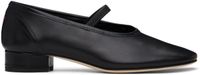 Aeyde Black Pippa Leather Ballerina Flats