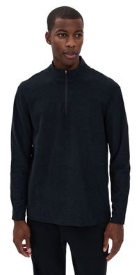 Beyond Yoga Spacedye Terrain Mens Quarter Zip Pullover Darkest Night L