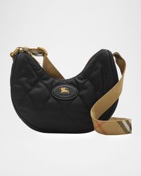 Horseshoe Quilted Nylon Crossbody Bag