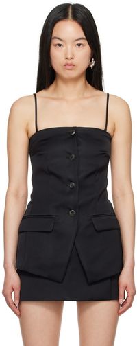 Nanushka Black Alessa Vest