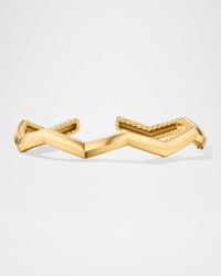 Zig Zag Stax Bracelet in 18K Gold, 5mm