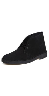 Clarks Suede Desert Boots Black 10.5