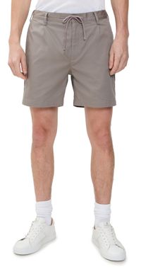 Onia Garment Dye Cotton Drawstring Shorts 6 Cinder 38