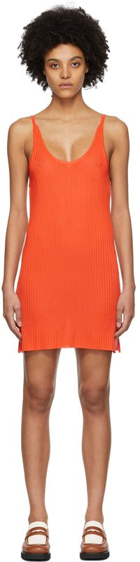 Marques Almeida Orange Viscose Dress
