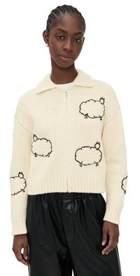 MOTHER The Crop Raquette Cardigan Wool Plus The Gang XL