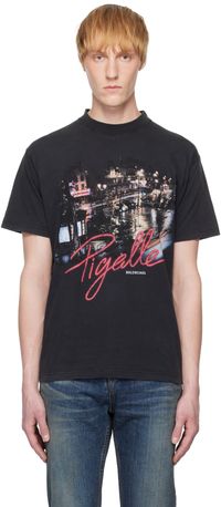Balenciaga Black 'Pigalle' Small Fit T-shirt