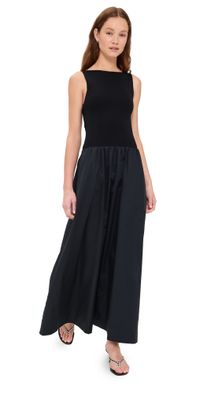 St. Agni Bateau Cut Out Dress Black XL