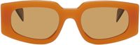 RETROSUPERFUTURE Lunettes de soleil Tetra orange et noir