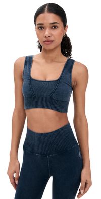 FP Movement Square Neck Good Karma Bra Navy XS/S