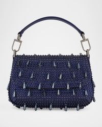 La Prima Small Beaded Top-Handle Bag