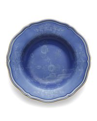 Oriente Italiano Rim Soup Plate, Pervinca
