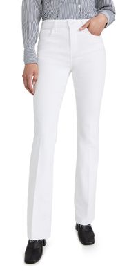 L'AGENCE Ruth Straight Raw Hem Jeans Blan 29