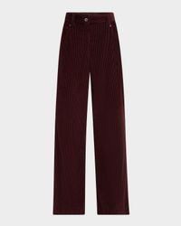 Cotton Corduroy Straight-Leg Pants