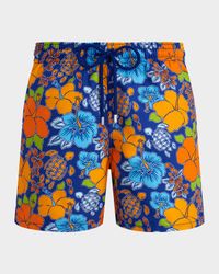 Men's Tropical Turtle Swim Trunks