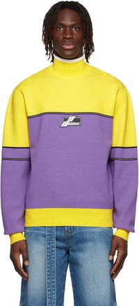 We11done Purple Viscose Turtleneck