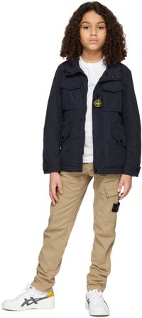 Stone Island Junior Kids Navy Field Jacket