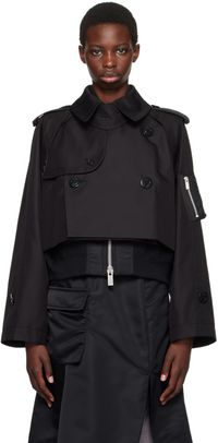 sacai Black Layered Jacket