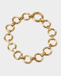 18k Jaipur Yellow Gold Flat Link Bracelet