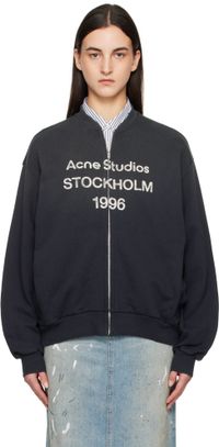 Acne Studios Pull noir à logo