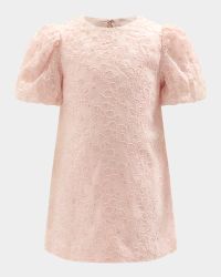 Girl's Giselle Floral Embroidered Dress, Size 4-14