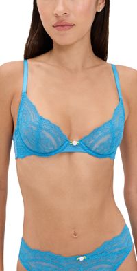 Skarlett Blue Unveil Demi Underwire Bra Eyeshadow Blue 32DD