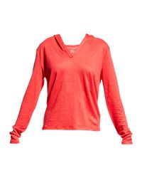 Stretch Linen Pullover Hoodie