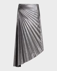 Tracy Metallic Vegan Leather Skirt