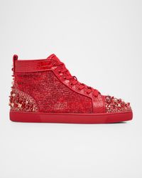Men's Supertracks Sequin Multi-Spike High-Top Sneakers
