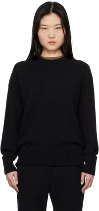 &Daughter Black Balla Slouch Crewneck Sweater