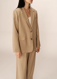 Grace Et Mila - Veste tailleur - Taille L - Beige