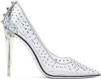 Valentino Garavani Silver Rockstud Heels