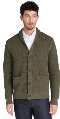 Taylor Stitch Crawford Cardigan Fatigue Olive 42