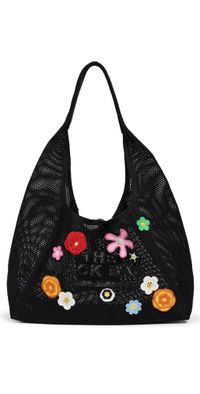 Marc Jacobs The Daisy Crochet Sack Bag Black Multi One Size