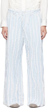 TAAKK Blue Frayed Edge Jeans