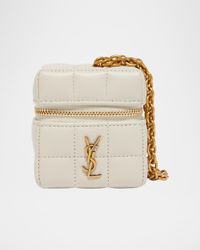 Mini YSL Cube Leather Top-Handle Bag