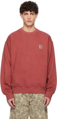 Carhartt Work In Progress Red Vista Sweatshirt