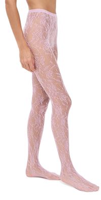 Stems Aria Mesh Tights Pink One Size