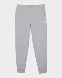 Men's Solid Active Double Face Slim Fit Joggers