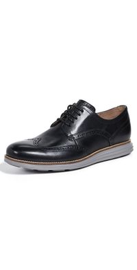 Cole Haan Original Grand Short Wingtip Oxford Black/Ironstone 7