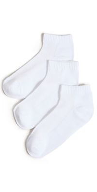 Stems Everyday Ankle Socks Pack Whites One Size