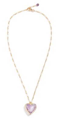 Brinker + Eliza Lovey Necklace Amethyst One Size