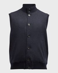 Men's Cashmere Button-Up Vest