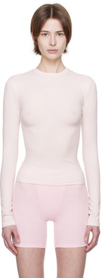 SKIMS T-shirt à manches longues rose - Cotton Jersey