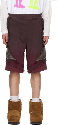 YAKU Burgundy Camo Magma Shorts
