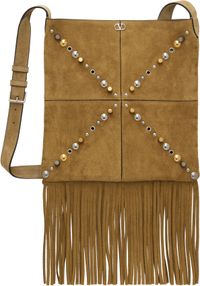 Valentino Garavani Beige Nellcôte Suede Shoulder Bag