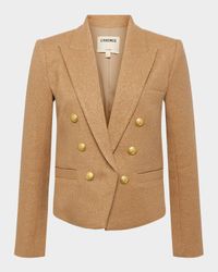 Brooke Double-Breasted Cropped Blazer