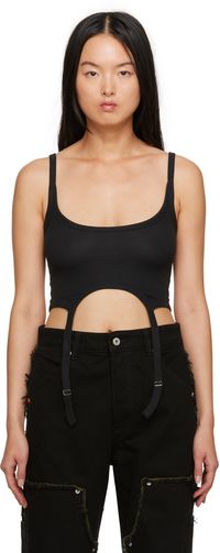 Heron Preston Black Hooks Tank Top