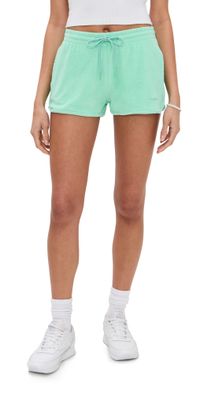 Hunza G Terry Toweling Shorts Green L