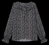 The Kooples - Blouse col tunisien - Taille 3 - Noir